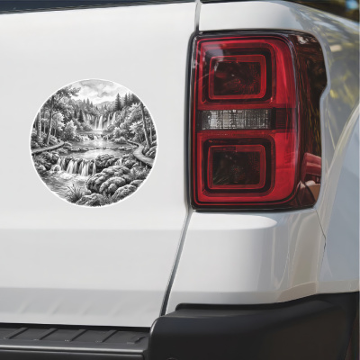 Nationalpark Plitvicer Seen aus Kroatien Lika Aufkleber - Ansicht 2