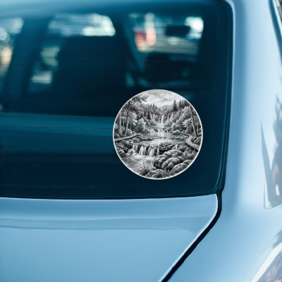 Nationalpark Plitvicer Seen aus Kroatien Lika Aufkleber - Ansicht 3