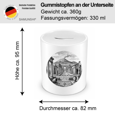 Spardose mit dem Motiv Pompeji aus Italien Neapel - Ansicht 2
