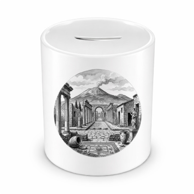 Spardose mit dem Motiv Pompeji aus Italien Neapel