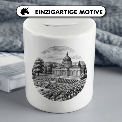 Spardose mit dem Motiv Schloss Sanssouci aus Deutschland Potsdam - Ansicht 3