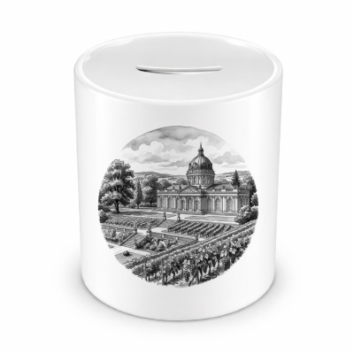 Spardose mit dem Motiv Schloss Sanssouci aus Deutschland Potsdam
