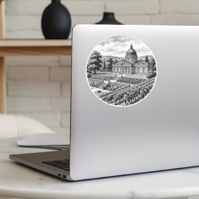 Schloss Sanssouci aus Deutschland Potsdam Aufkleber - Ansicht 8