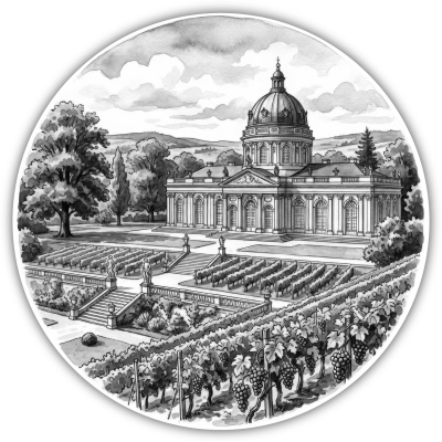 Wandtattoo  Schloss Sanssouci aus Deutschland Potsdam 