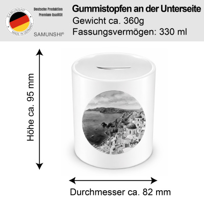 Spardose mit dem Motiv Caldera von Santorini aus Griechenland Santorini - Ansicht 2