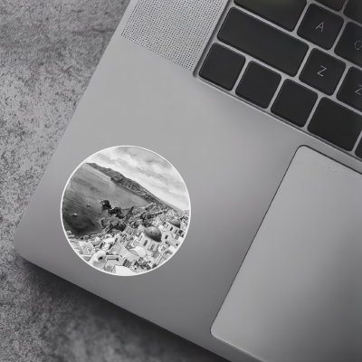 Caldera von Santorini aus Griechenland Aufkleber - Ansicht 5