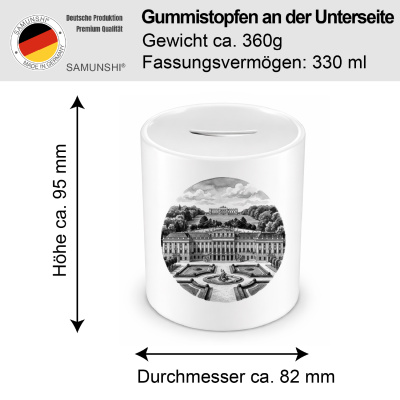 Spardose mit dem Motiv Schweriner Schloss aus Deutschland Schwerin - Ansicht 2