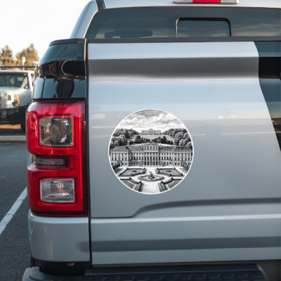 Schweriner Schloss aus Deutschland Schwerin Aufkleber - Ansicht 2