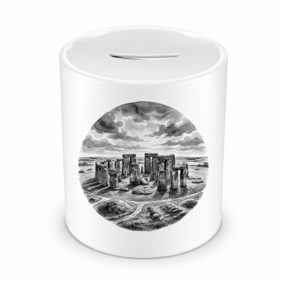 Spardose mit dem Motiv Stonehenge aus Gro�britannien Wiltshire