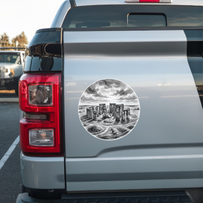 Stonehenge aus Gro�britannien Wiltshire Aufkleber - Ansicht 2