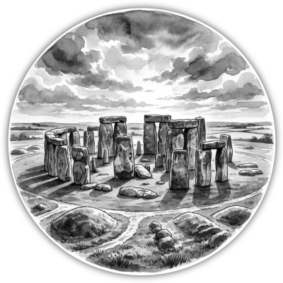 Stonehenge aus Gro�britannien Wiltshire Aufkleber