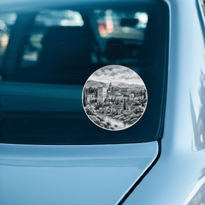 Alhambra aus Spanien Granada Aufkleber - Ansicht 3