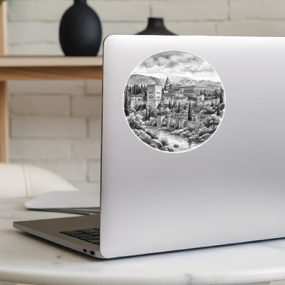 Alhambra aus Spanien Granada Aufkleber - Ansicht 8