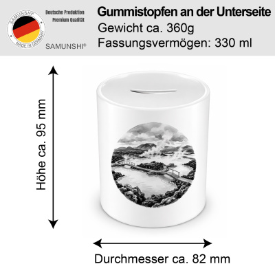 Spardose mit dem Motiv Blaue Lagune aus Island Grindav�k - Ansicht 2