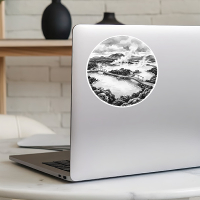 Blaue Lagune aus Island Grindav�k Aufkleber - Ansicht 8