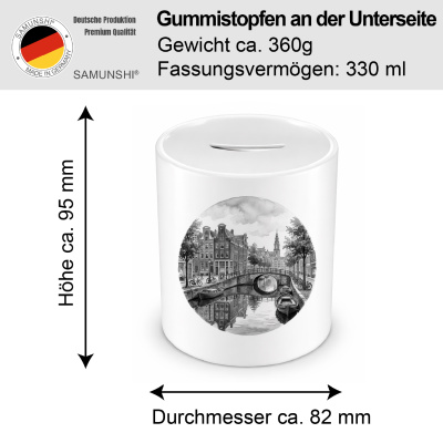 Spardose mit dem Motiv Grachten von Amsterdam aus den Niederlanden - Ansicht 2