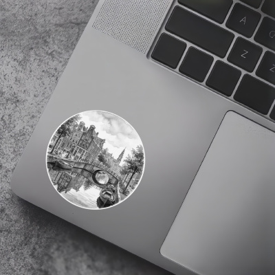 Grachten von Amsterdam aus den Niederlanden Aufkleber - Ansicht 5