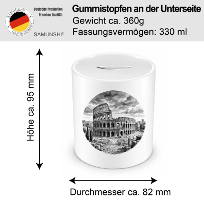 Spardose mit dem Motiv Kolosseum aus Italien Rom - Ansicht 2