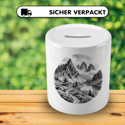 Spardose mit dem Motiv Dolomiten aus Italien S�dtirol - Ansicht 4