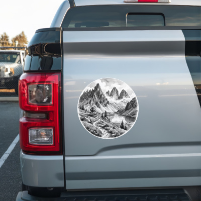 Dolomiten aus Italien S�dtirol Aufkleber - Ansicht 2