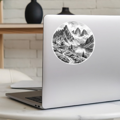 Dolomiten aus Italien S�dtirol Aufkleber - Ansicht 8