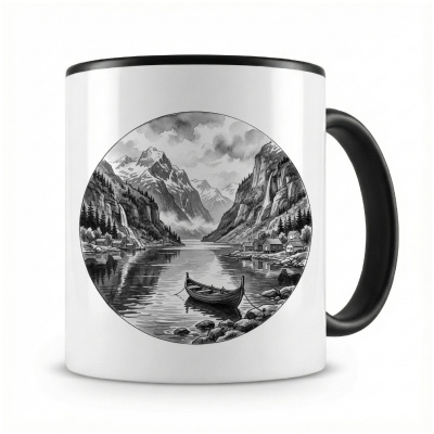 Tasse mit  Fjorde von Norwegen 