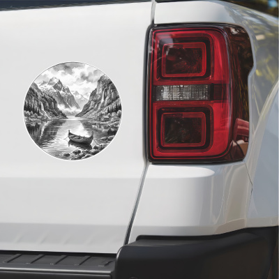 Fjorde von Norwegen Aufkleber - Ansicht 2