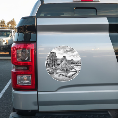 Louvre aus Frankreich Paris Aufkleber - Ansicht 2