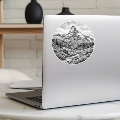 Matterhorn aus der Schweiz Zermatt Aufkleber - Ansicht 8
