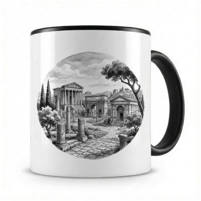 Tasse mit  Forum Romanum aus Italien Rom 