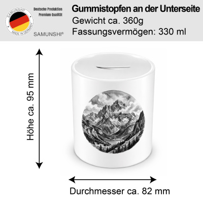 Spardose mit dem Motiv Zugspitze aus Deutschland - Ansicht 2