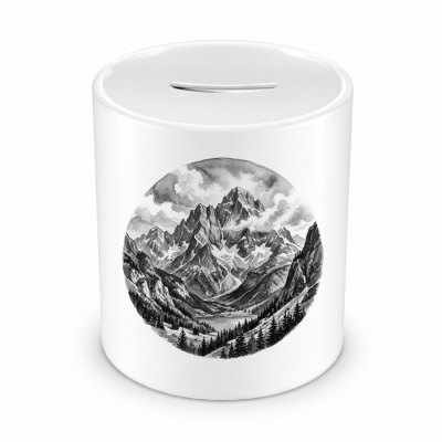 Spardose mit dem Motiv Zugspitze aus Deutschland