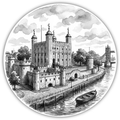Tower of London aus Gro�britannien Aufkleber