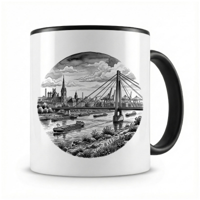 Tasse mit  Stilisierte Duisburg Skyline 
