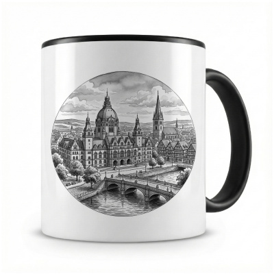 Tasse mit  Stilisierte Hannover Skyline 