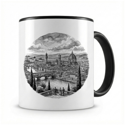 Tasse mit  Stilisierte Florenz Skyline 