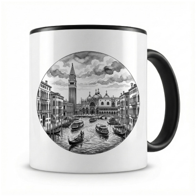 Tasse mit  Stilisierte Venedig Skyline 