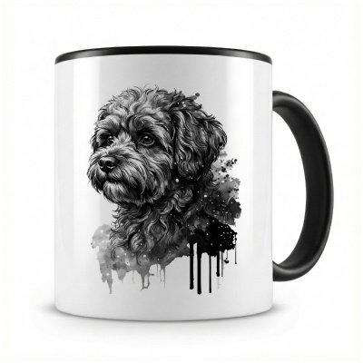 Tasse mit  Bolonka Zwetna Aquarell  als Motiv