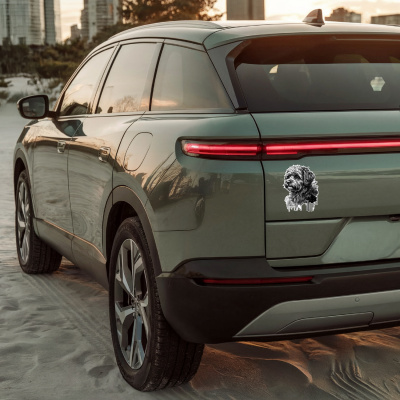 Bolonka Zwetna Aquarell Aufkleber Bunt - Ansicht 4