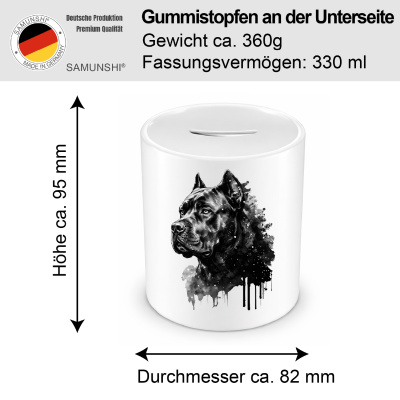 Spardose mit dem Motiv Cane Corso Aquarell - Ansicht 2