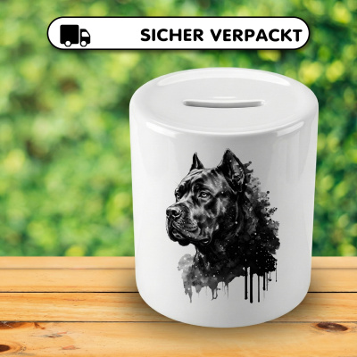Spardose mit dem Motiv Cane Corso Aquarell - Ansicht 4