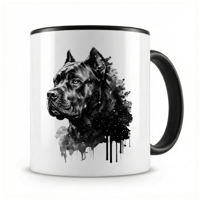 Tasse mit  Cane Corso Aquarell  als Motiv