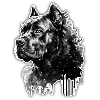 Wandtattoo  Cane Corso Aquarell 