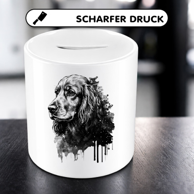 Spardose mit dem Motiv Cocker Spaniel Aquarell - Ansicht 5