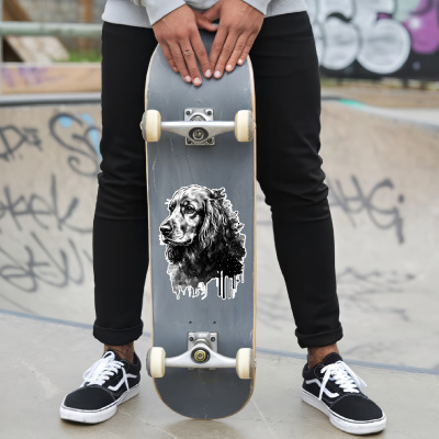 Cocker Spaniel Aquarell Aufkleber Bunt - Ansicht 6