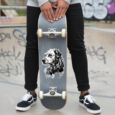 Dalmatiner Aquarell Aufkleber Bunt - Ansicht 6