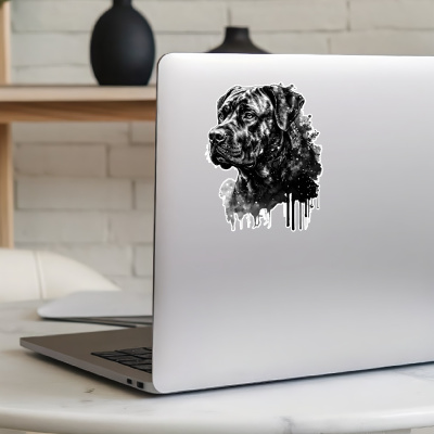 Dogo Canario Aquarell Aufkleber Bunt - Ansicht 8