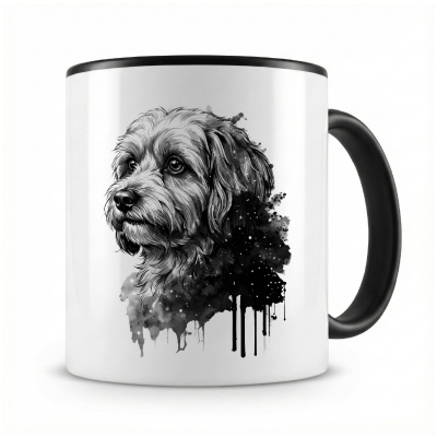 Tasse mit  Havaneser Aquarell  als Motiv