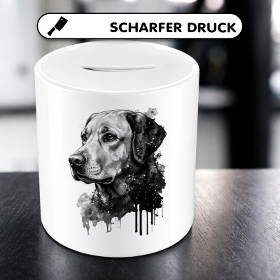 Spardose mit dem Motiv Labrador Retriever Aquarell - Ansicht 5