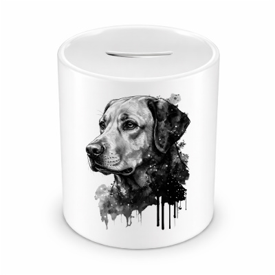 Spardose mit dem Motiv Labrador Retriever Aquarell